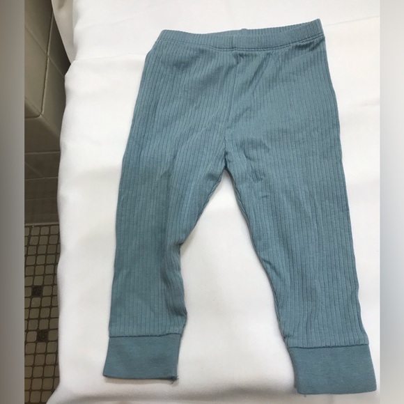 MORI Baby Sky Blue Bamboo/Organic Cotton 2 PC SET 9-12 month Rib Knit Boys/Girls - Picture 7 of 9